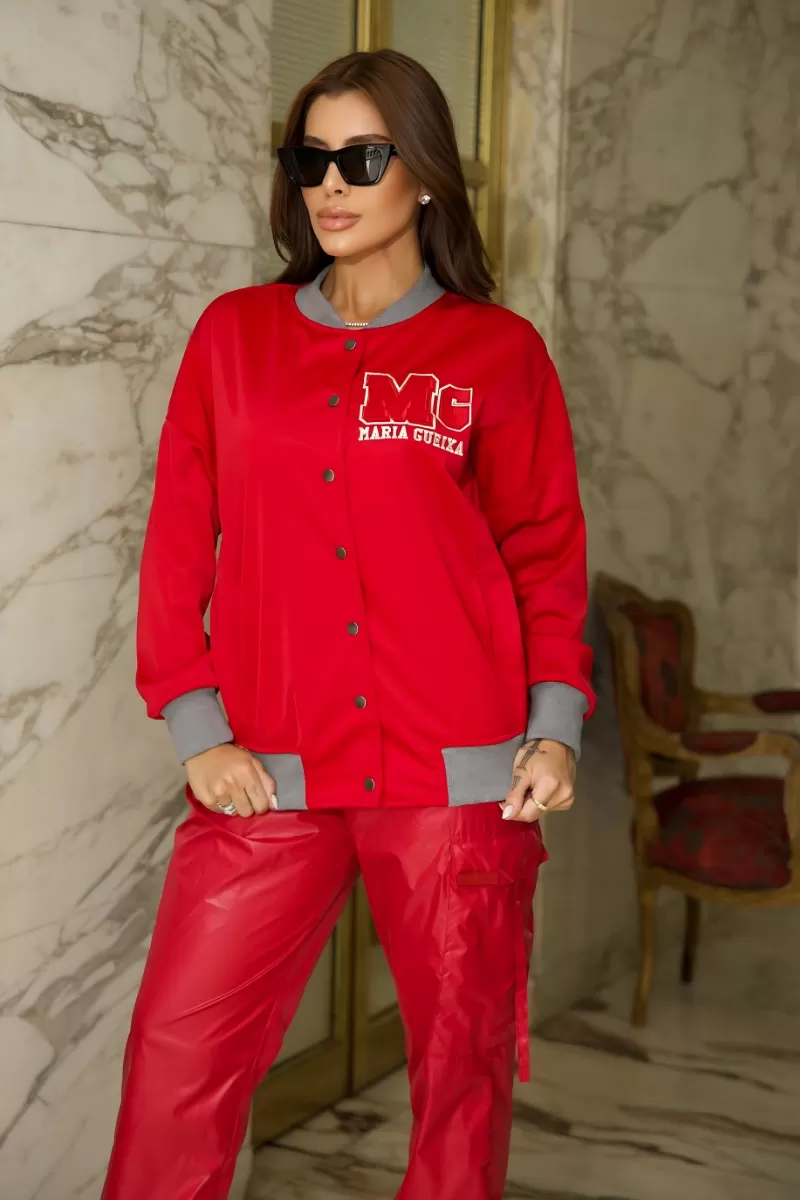 MARIA GUEIXA - MARIA GUEIXA COLLEGE BOMBER JACKET - 12528 MARIA GUEIXA - MARIA GUEIXA COLLEGE BOMBER JACKET - 12528