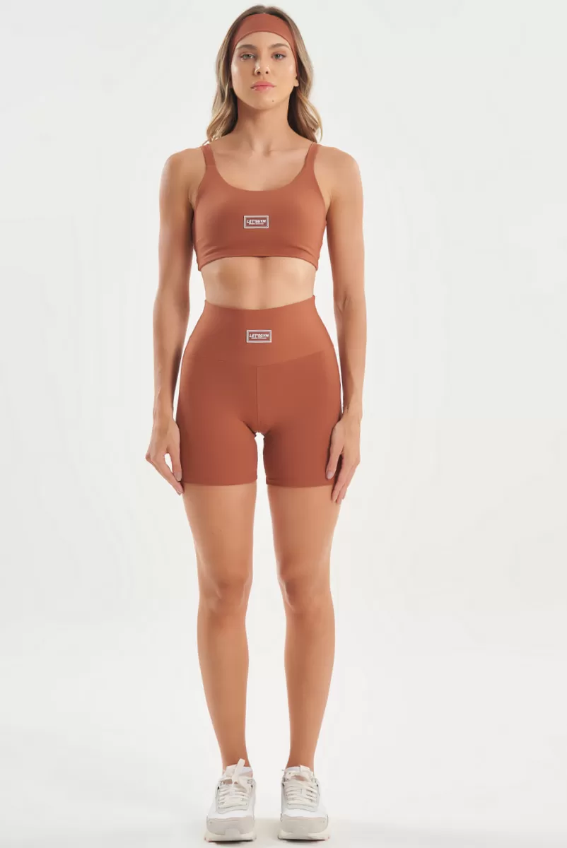 Lets Gym - Basic Colors Latte Shorts - 2722LT Lets Gym - Basic Colors Latte Shorts - 2722LT