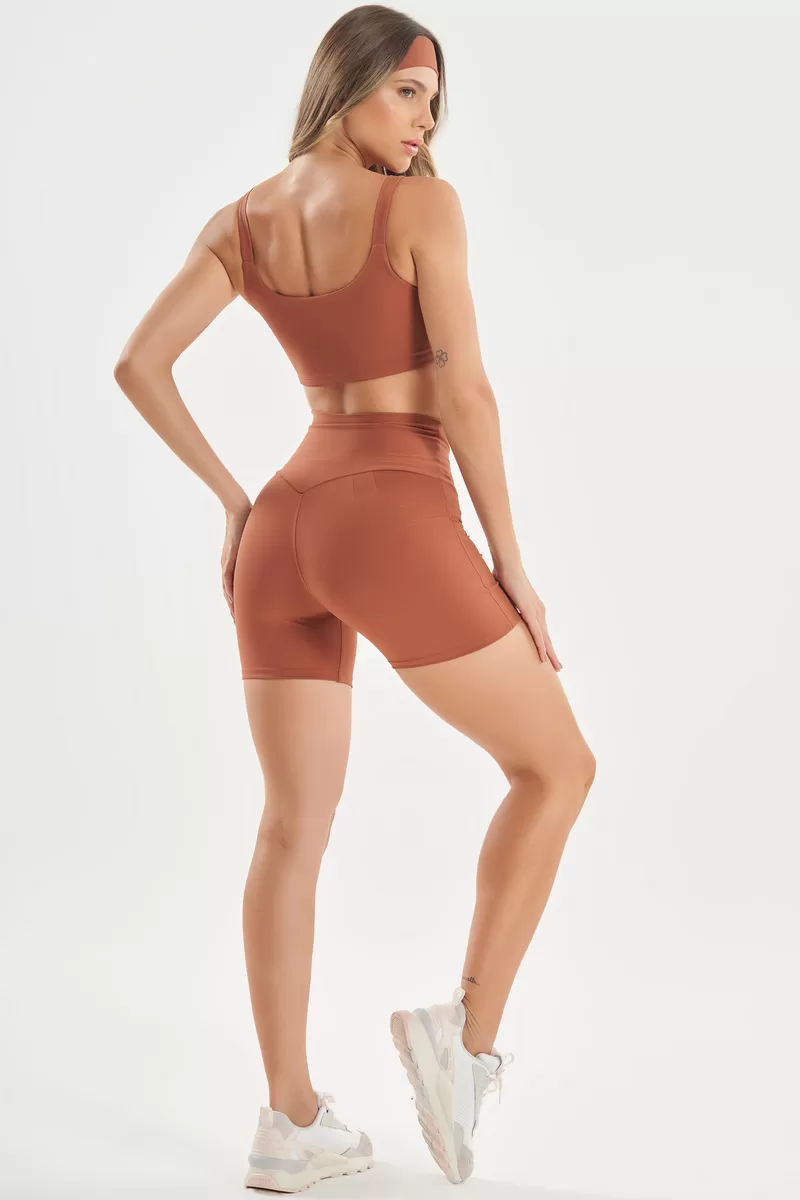 Lets Gym - Basic Colors Latte Shorts - 2722LT Lets Gym - Basic Colors Latte Shorts - 2722LT