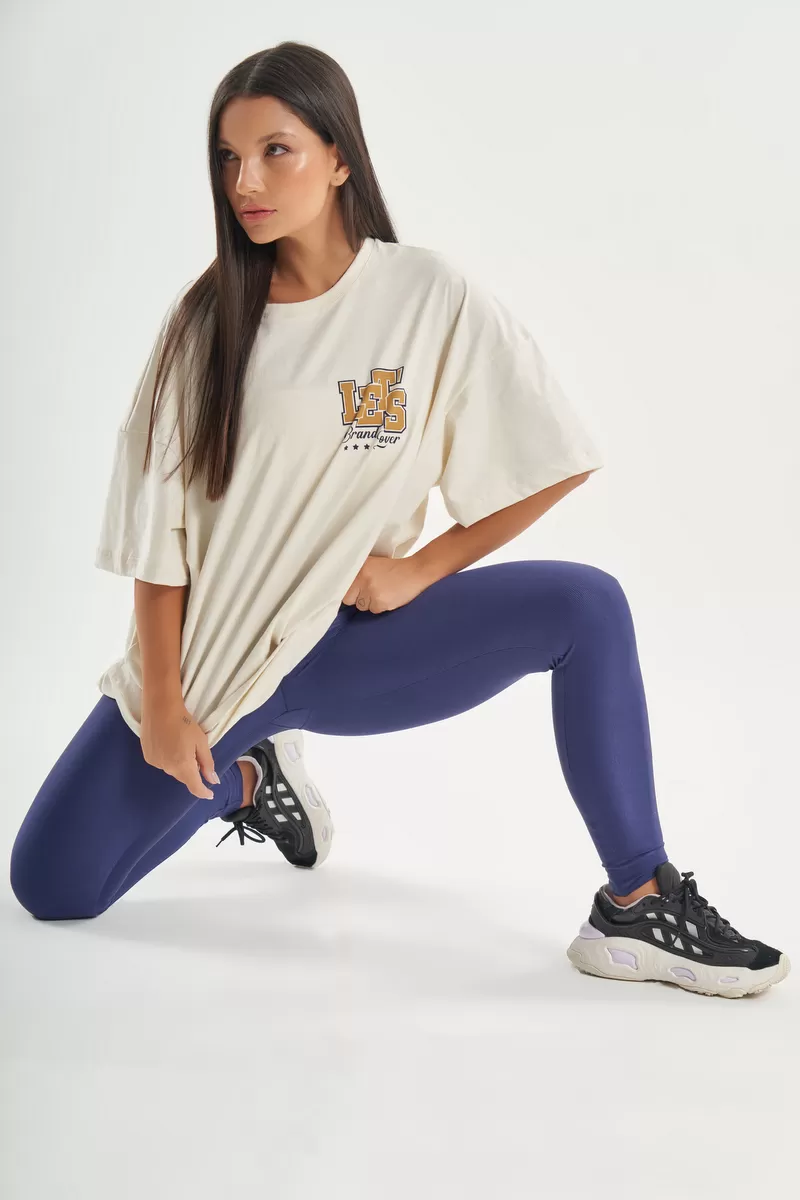 Lets Gym - Oversized Shades Off White T-Shirt - 2733OFW Lets Gym - Oversized Shades Off White T-Shirt - 2733OFW