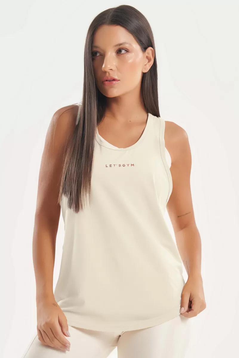 Lets Gym - Tank Shirt Modern Move Off White - 2804OFW