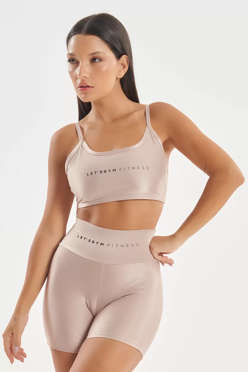 Lets Gym - Minimal Glow Nude Top - 2839ND Lets Gym - Minimal Glow Nude Top - 2839ND