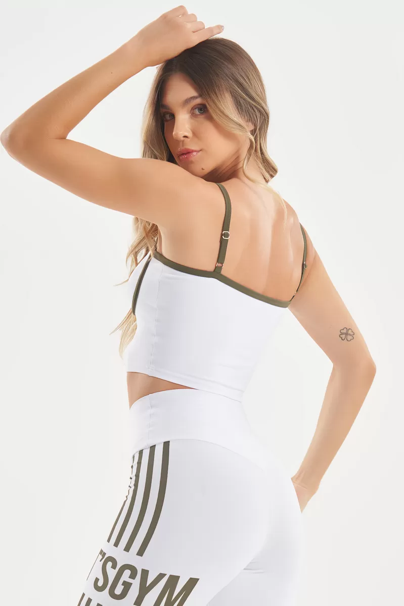 Lets Gym - White Cropped Line Up - 2750BR