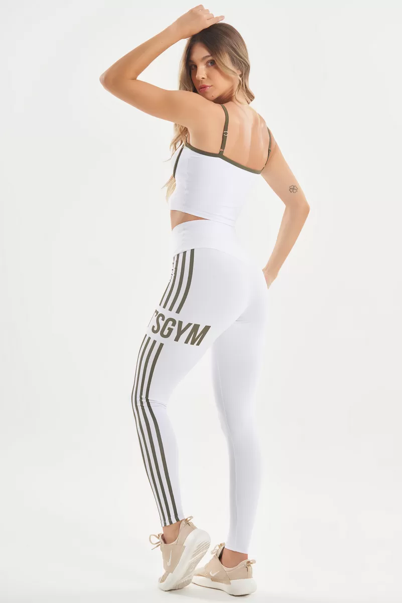Lets Gym - White Cropped Line Up - 2750BR