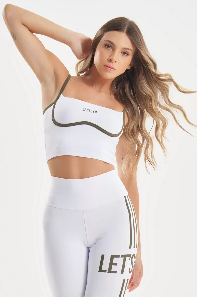 Lets Gym - White Cropped Line Up - 2750BR
