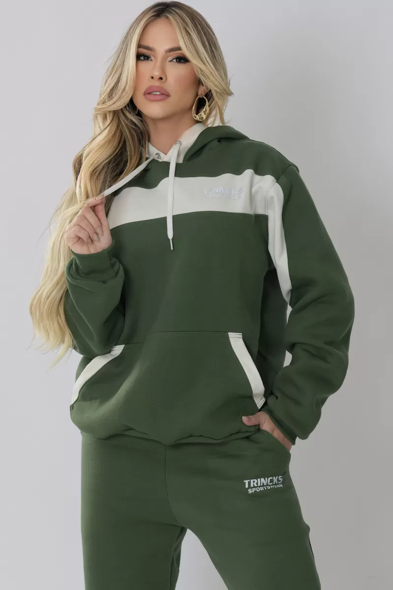 Trincks - Green and Off White Blouse Set - 