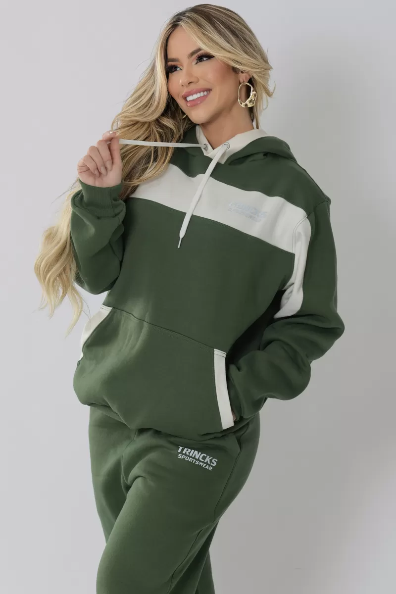 Trincks - Green and Off White Blouse Set - 