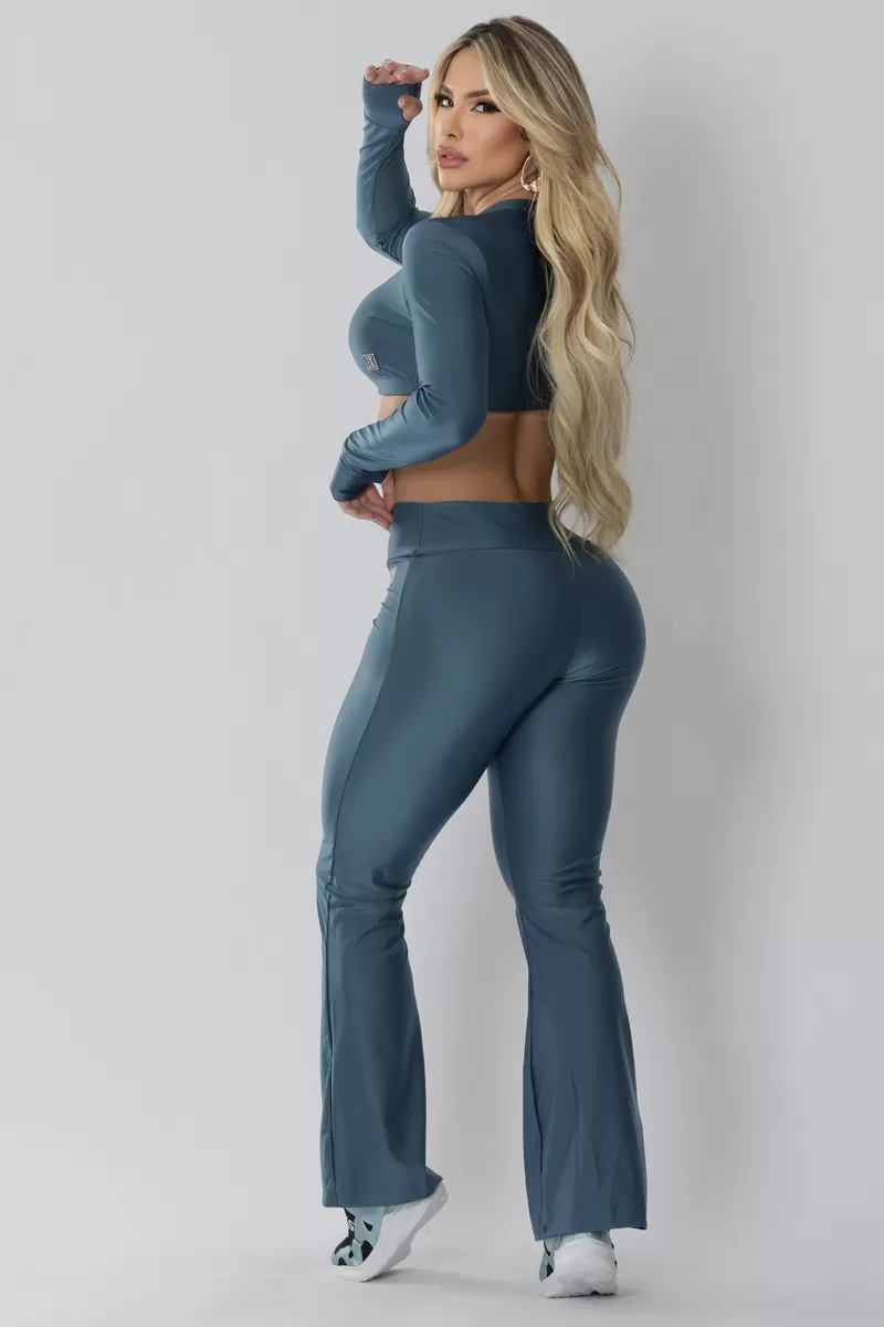 Trincks - Navy Flare and Cropped Set - 