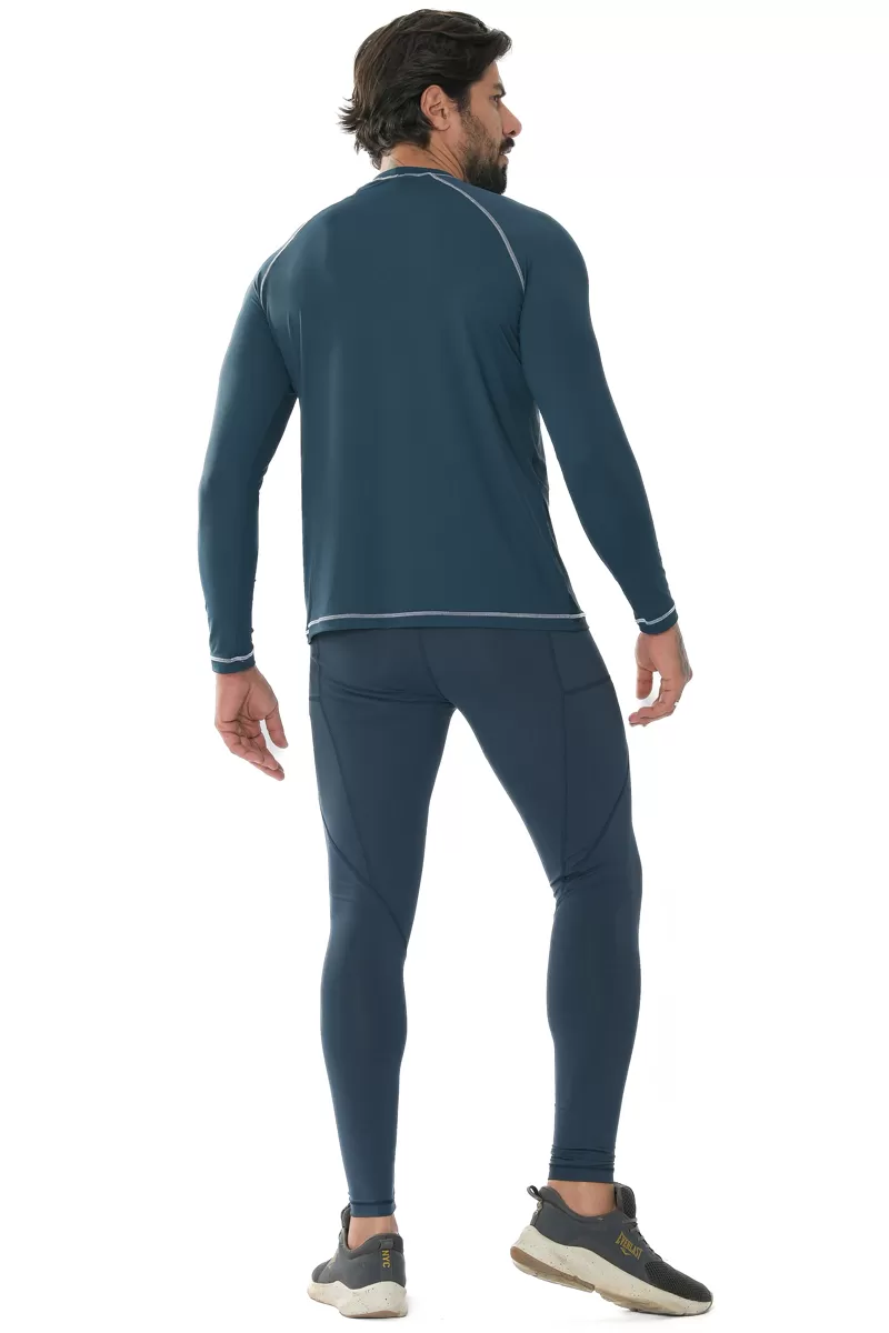 Trincks Man - Navy Blue Men's Leggings - 