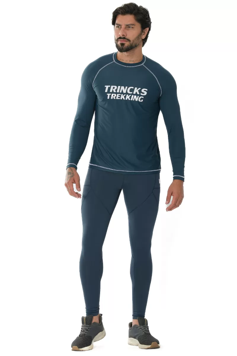 Trincks Man - Navy Blue Men's Leggings - 
