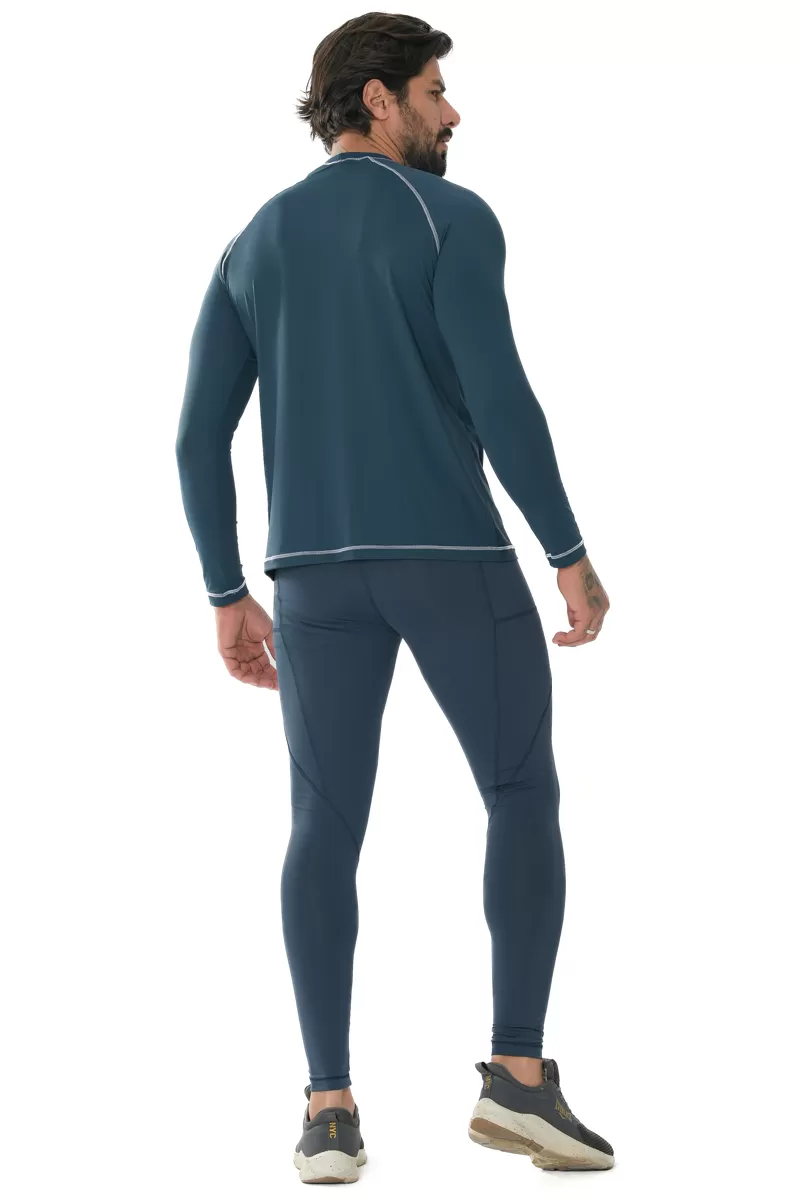 Trincks Man - Navy Long Sleeve Trekking T-Shirt - Trincks Man - Navy Long Sleeve Trekking T-Shirt -