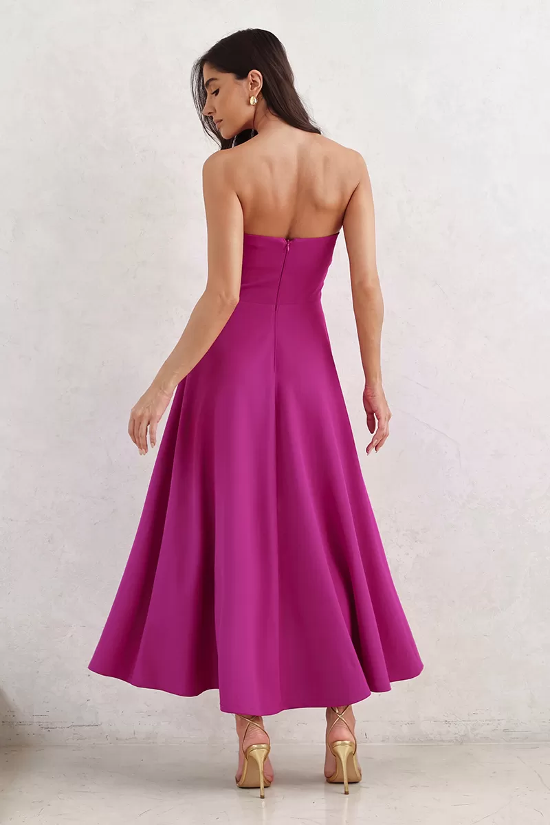 Dot Clothing - Dress Dot Clothing TQC Longuete Fuchsia - 2796ROXO Dot Clothing - Dress Dot Clothing TQC Longuete Fuchsia - 2796ROXO