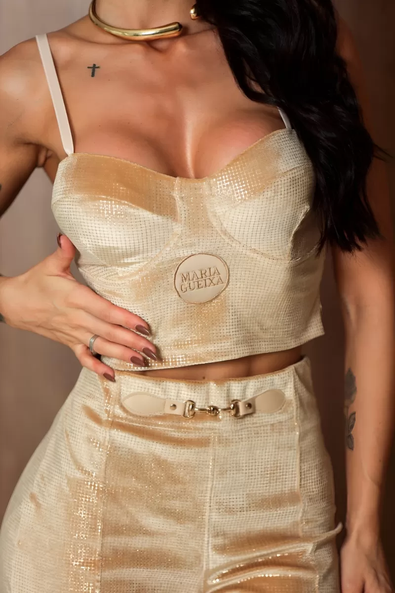 MARIA GUEIXA - LUXURY MARIA GUEIXA CROPPED + SHORTS SET - 12056 MARIA GUEIXA - LUXURY MARIA GUEIXA CROPPED + SHORTS SET - 12056