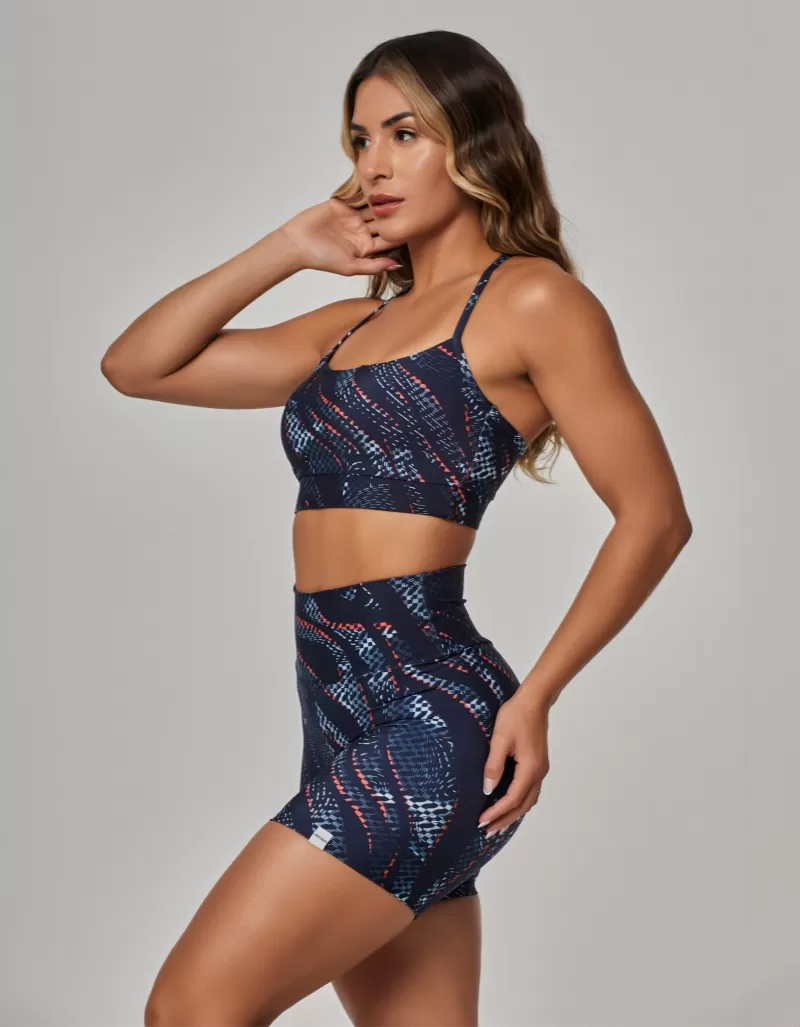 Vestem - Amour Navy Blue Depth Top and Shorts Set - CJ269.OUT.E1204