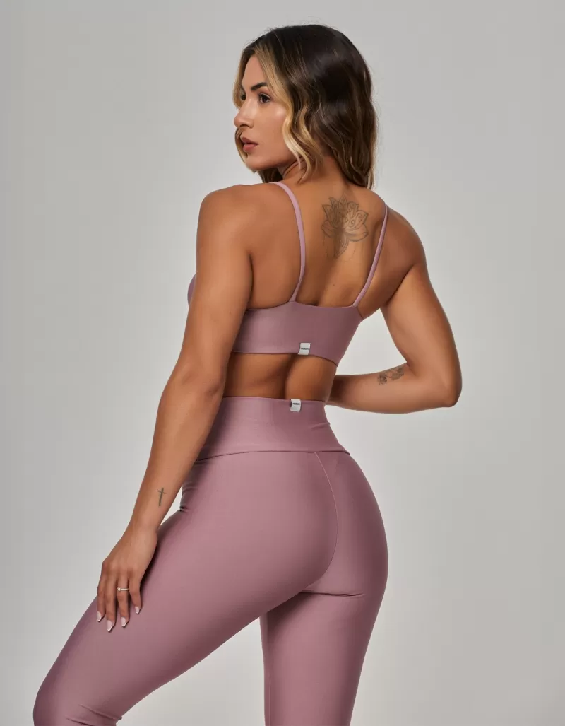 Vestem - Pink Satin Leggings and Top Park Set - CJ266.OUT.C0346