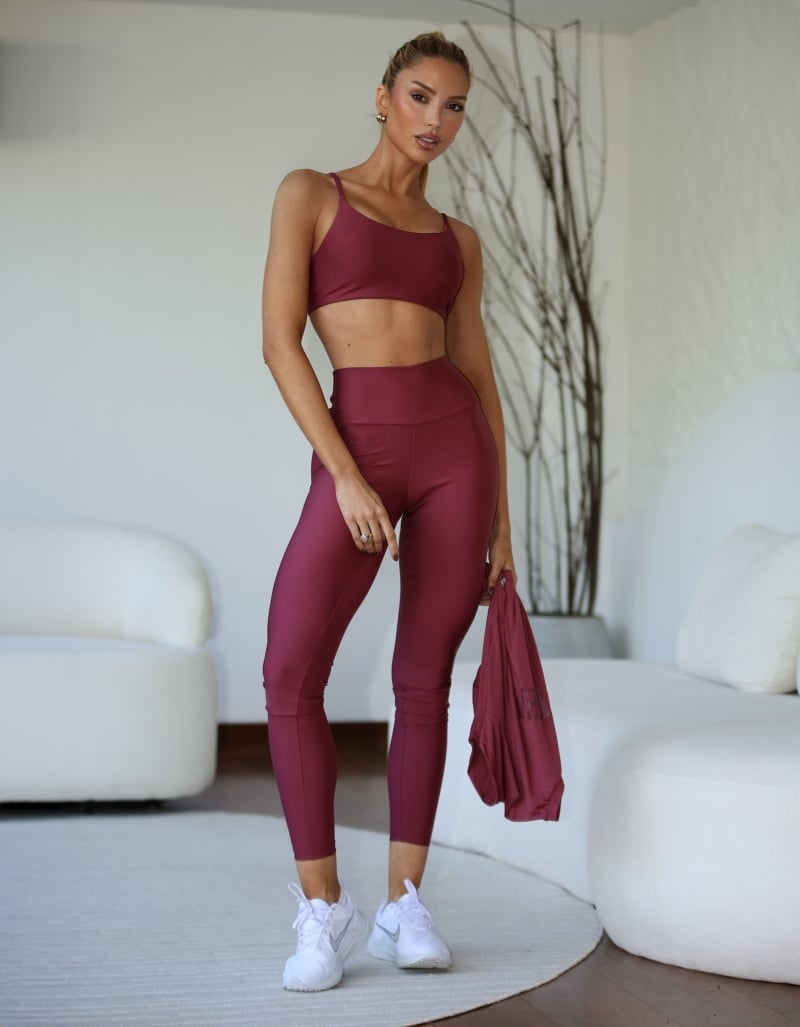 Vestem - Sensual Red Leggings and Park Top Set - CJ266.OUT.C0511