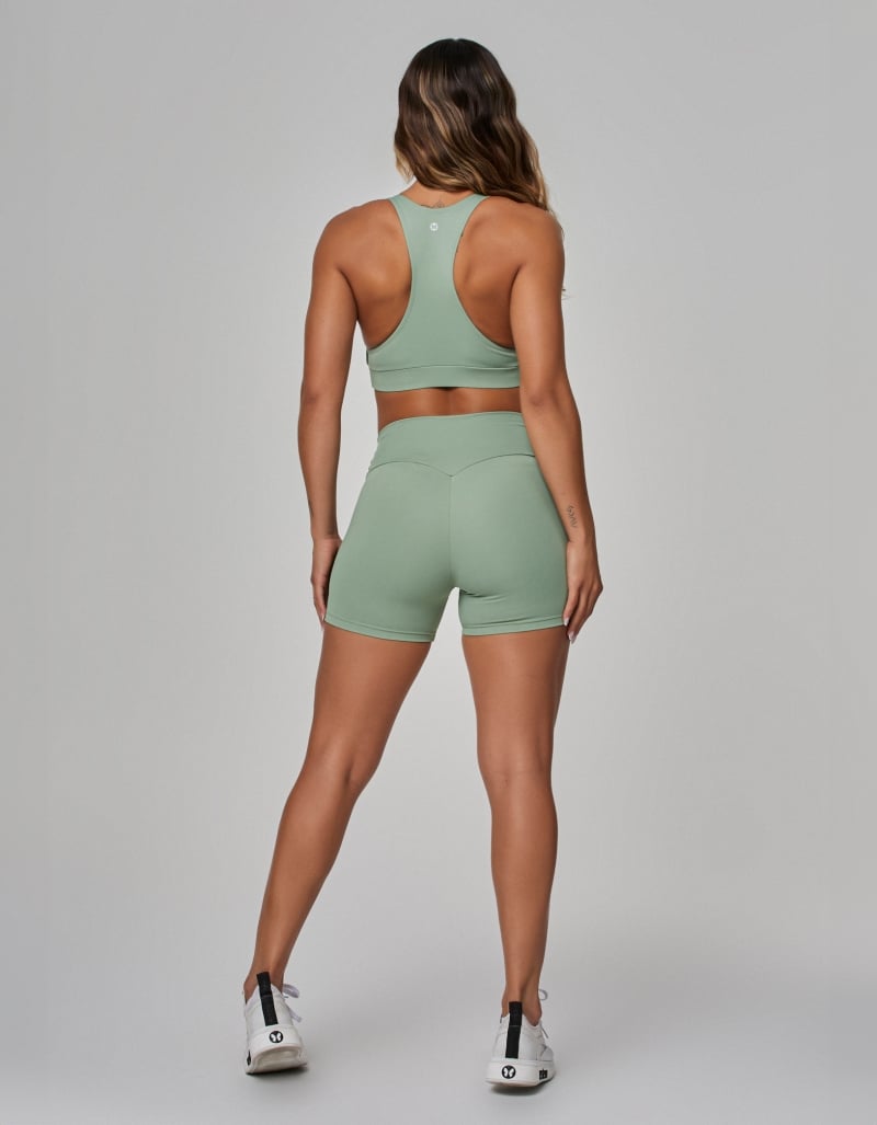 Vestem - Tank Shirt Set with Top and Shorts Carmen Green Rosemary - CJ268.OUT.C0400
