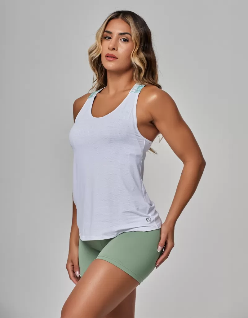 Vestem - Tank Shirt Set with Top and Shorts Carmen Green Rosemary - CJ268.OUT.C0400
