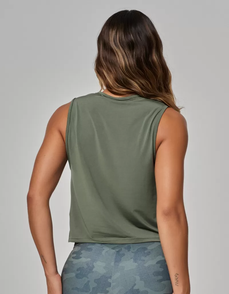 Vestem - Lupita Green Croco Tank Shirt - REG835.OUT.C0292