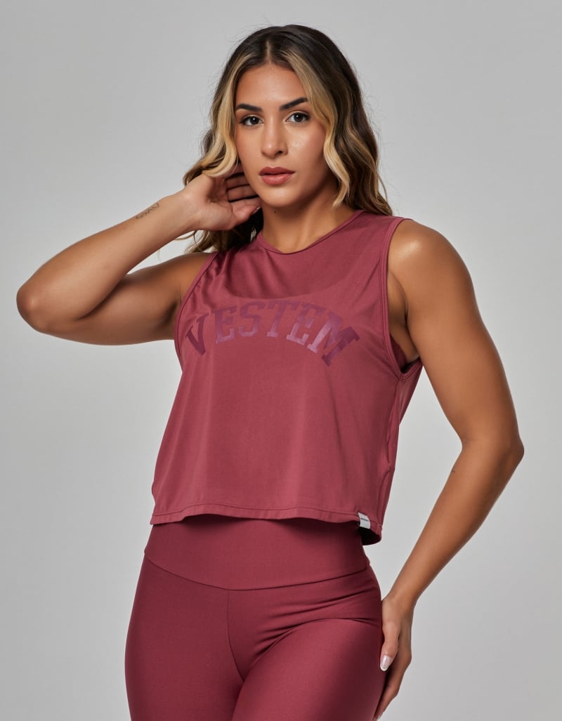 Vestem - Red Lupita Tank Shirt Adrenaline - REG835.OUT.C0510