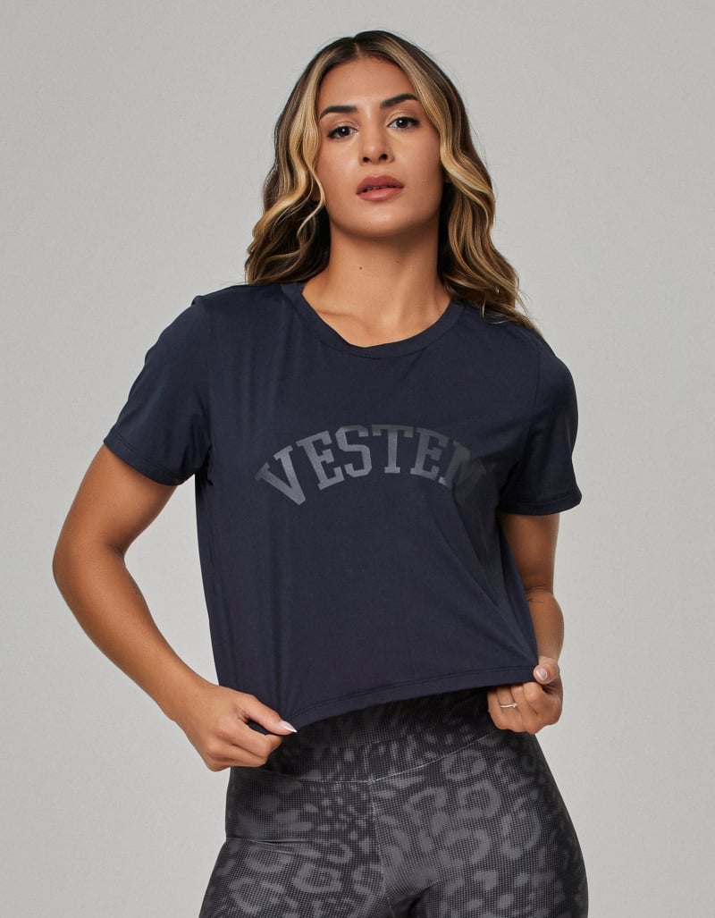 Vestem - Lupita Short Sleeve Shirt Black - BMC838.OUT.C0002