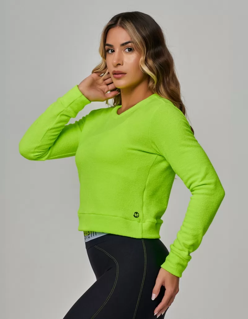 Vestem - Neon Yellow Dakota Blouse Long Sleeve Shirt - BPML498.OUT.C0009