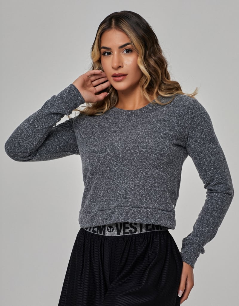 Vestem - Long Sleeve Shirt Blouse Washington Black - BPML387.OUT.C0002