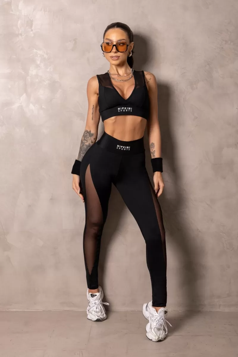 Hipkini - Top Fitness Smash Black with tulle - 33331241 Hipkini - Top Fitness Smash Black with tulle - 33331241