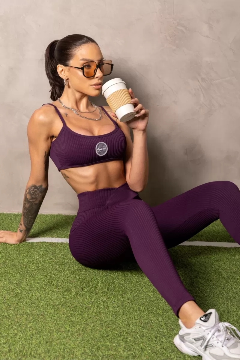 Hipkini - Purple Smash Fitness Top with Adjustable Straps - 33331251 Hipkini - Purple Smash Fitness Top with Adjustable Straps - 33331251