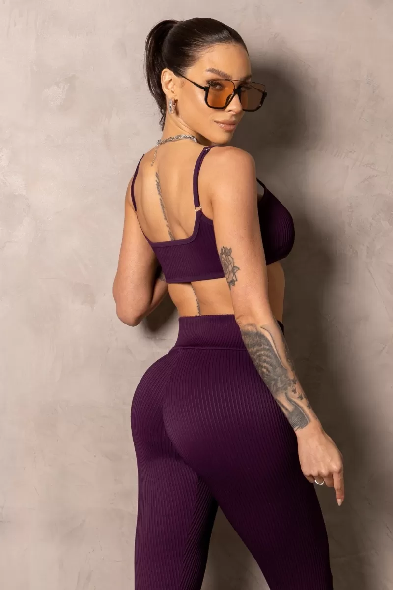 Hipkini - Purple Smash Fitness Top with Adjustable Straps - 33331251 Hipkini - Purple Smash Fitness Top with Adjustable Straps - 33331251