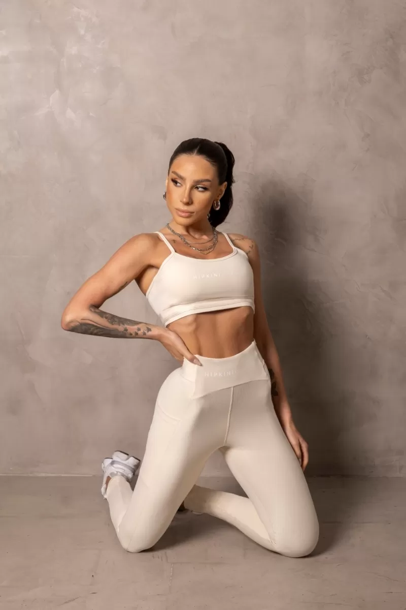 Hipkini - Top Fitness Smash Off-white with silk - 33331255 Hipkini - Top Fitness Smash Off-white with silk - 33331255