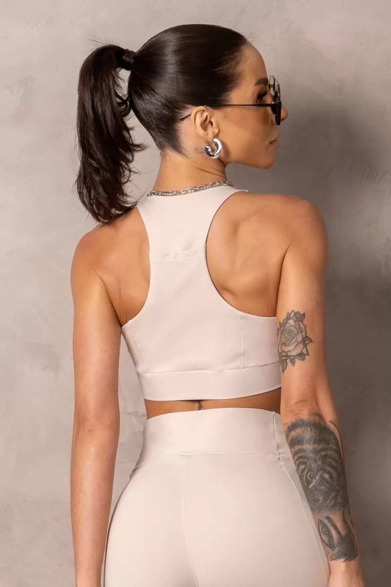 Hipkini - Top Fitness Smash Off-white with pocket - 33331259 Hipkini - Top Fitness Smash Off-white with pocket - 33331259