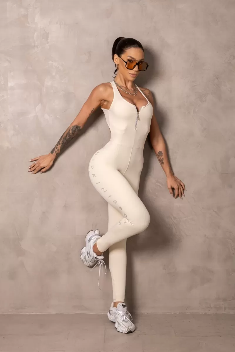 Hipkini - Jumpsuit Fitness Smash Off-White - 33331257