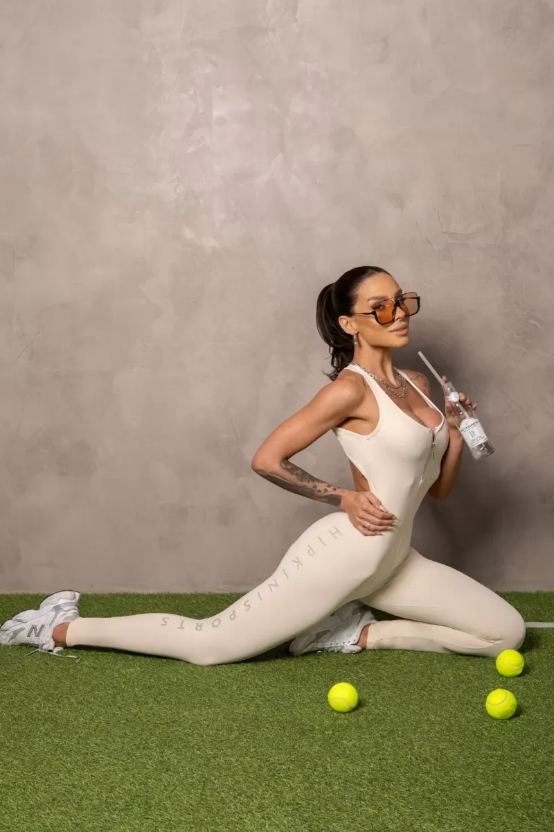Hipkini - Jumpsuit Fitness Smash Off-White - 33331257