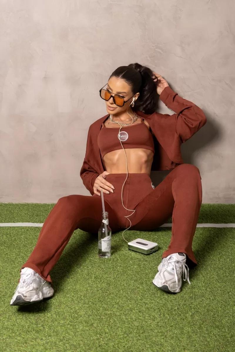 Hipkini - Brown Long Sleeve Fitness Cardigan - 33331249