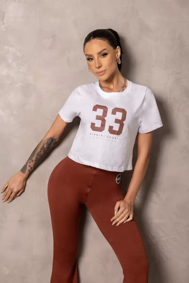 Hipkini - Baby Tee Smash White fitness T-Shirt - 33331250 Hipkini - Baby Tee Smash White fitness T-Shirt - 33331250