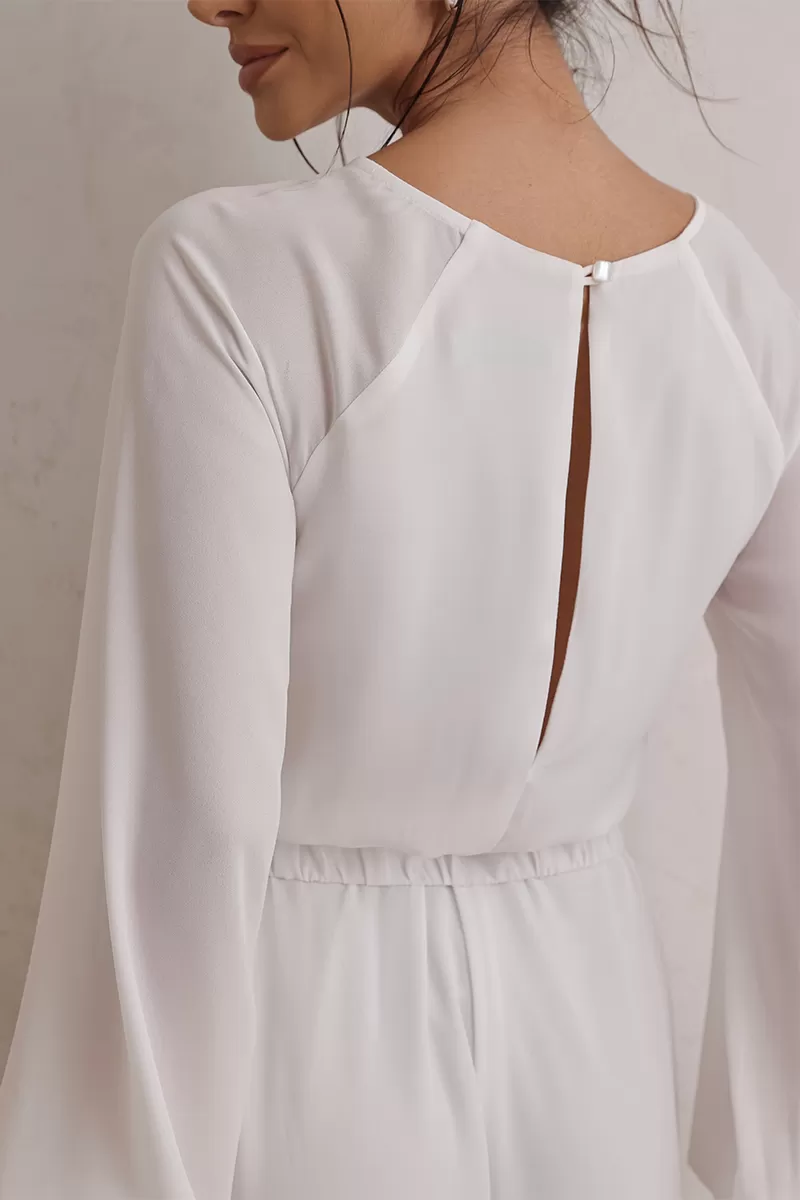 Dot Clothing - Jumpsuit Dot Clothing Pantalona Off White - 2775OFF Dot Clothing - Jumpsuit Dot Clothing Pantalona Off White - 2775OFF