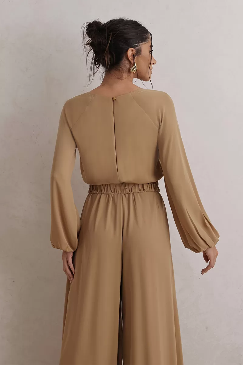Dot Clothing - Jumpsuit Dot Clothing Pantalona Beige - 2775BEGE Dot Clothing - Jumpsuit Dot Clothing Pantalona Beige - 2775BEGE