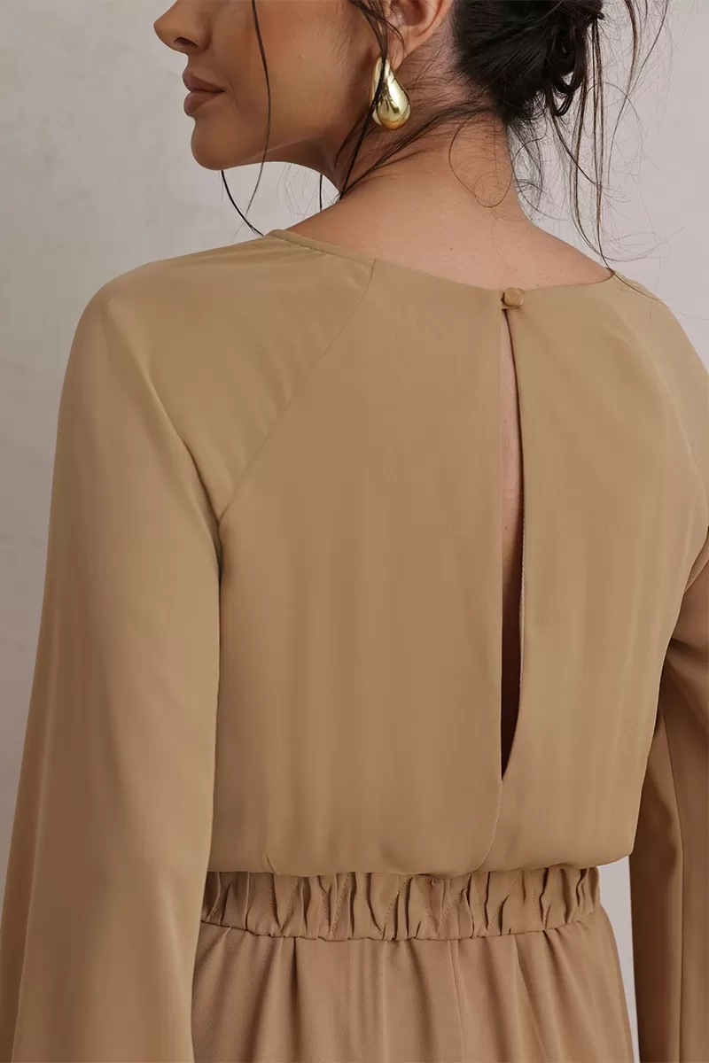 Dot Clothing - Jumpsuit Dot Clothing Pantalona Beige - 2775BEGE Dot Clothing - Jumpsuit Dot Clothing Pantalona Beige - 2775BEGE
