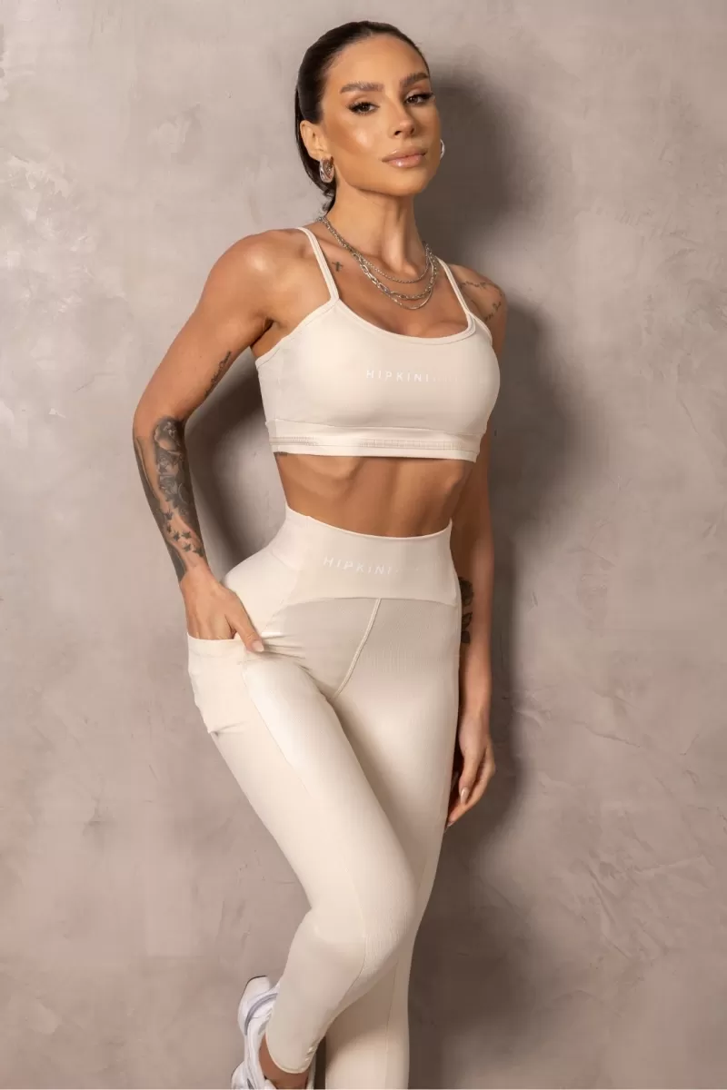 Hipkini - Legging Fitness Samsh Off-white with silk - 33331256