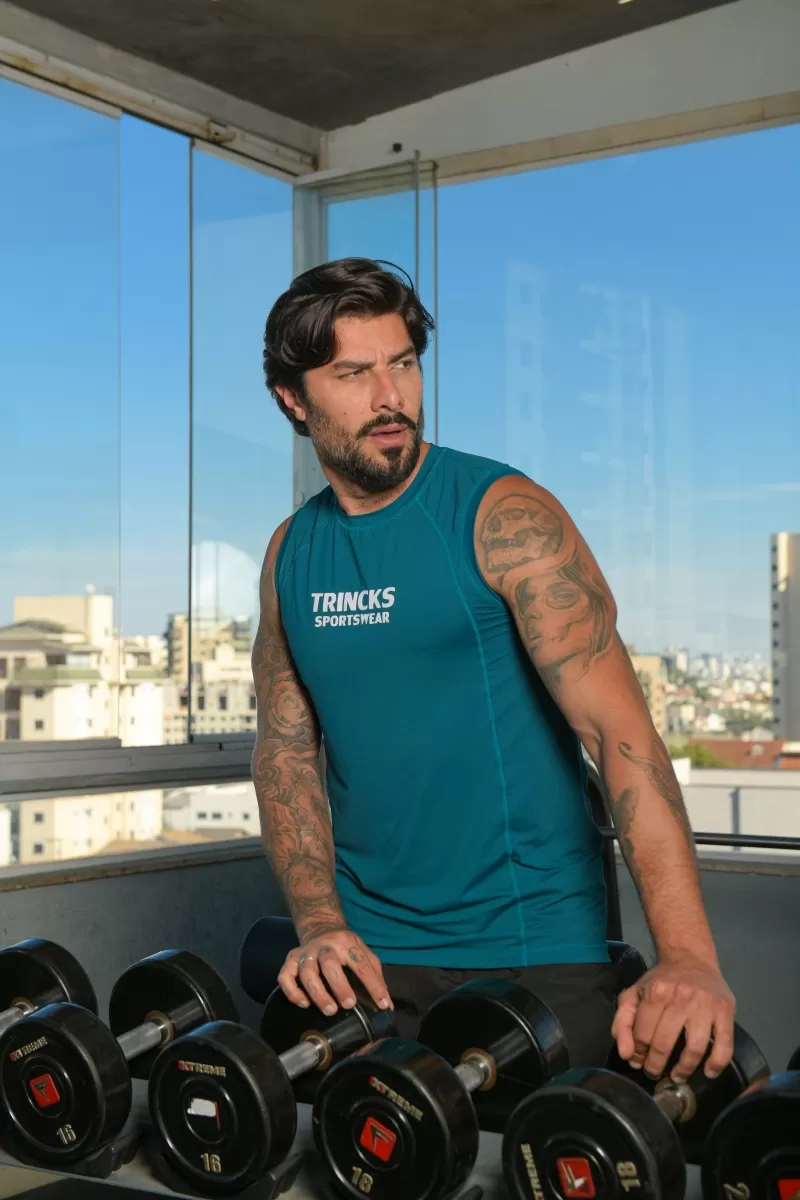 Trincks Man - Tank Shirt Dry Polyamide Petroleum - Trincks Man - Tank Shirt Dry Polyamide Petroleum -