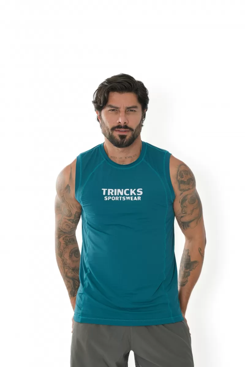 Trincks Man - Tank Shirt Dry Polyamide Petroleum - Trincks Man - Tank Shirt Dry Polyamide Petroleum -