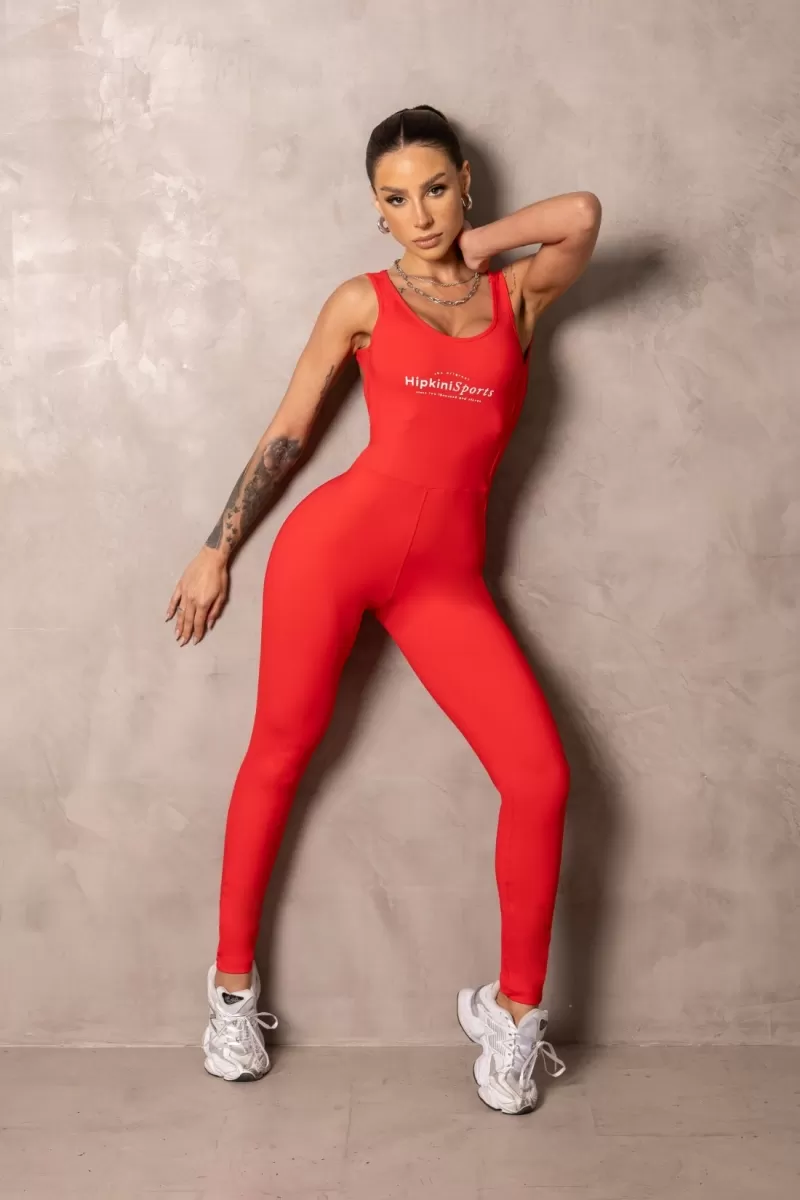 Hipkini - Red Smash Fitness Jumpsuit - 33331264 Hipkini - Red Smash Fitness Jumpsuit - 33331264