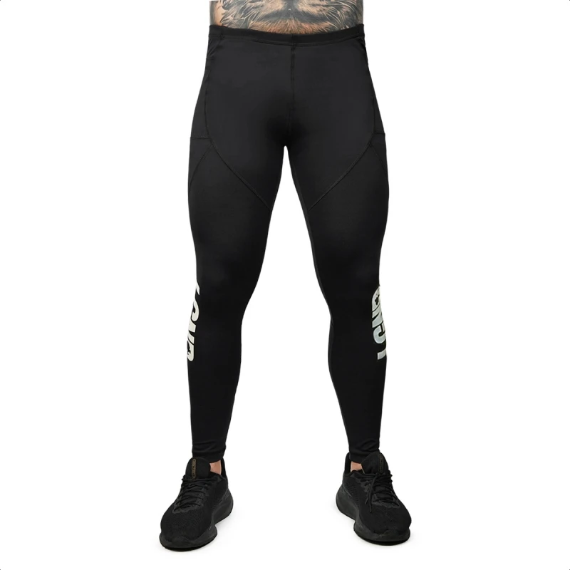 Legendários - BLACK TREKKING LEGGINGS LGND WHITE REFLECTIVE - 