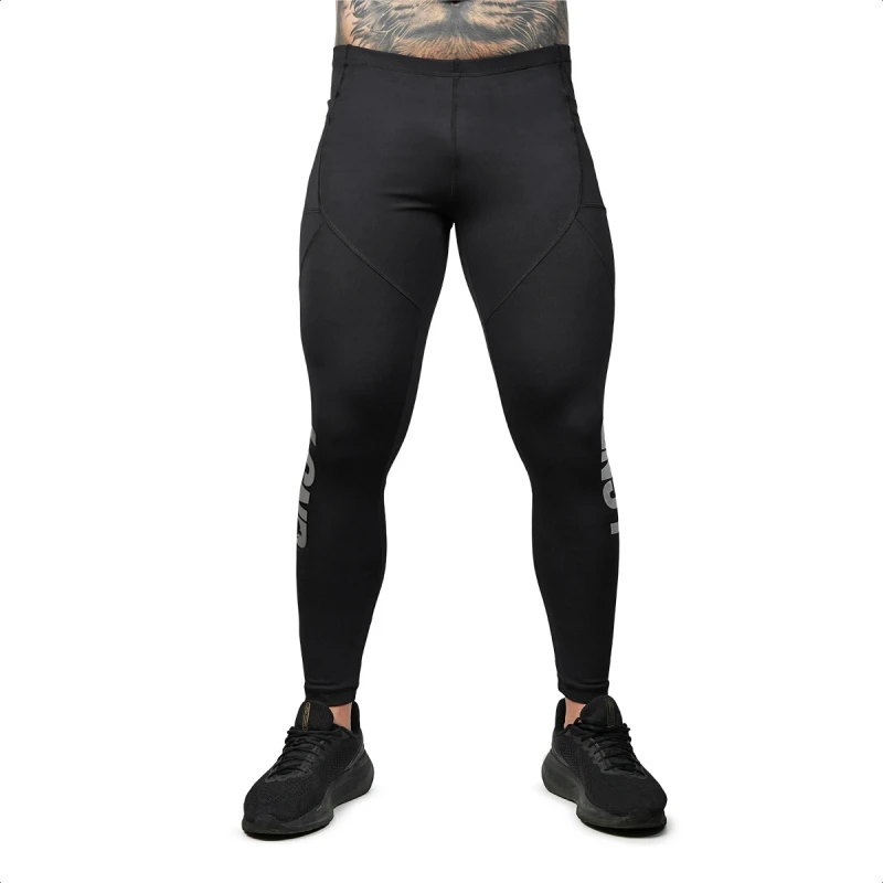 Legendários - BLACK TREKKING LEGGINGS LGND SILVER REFLECTIVE - 