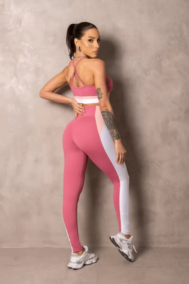 Hipkini - Smash Pink Fitness Top with Thin Straps - 33331269