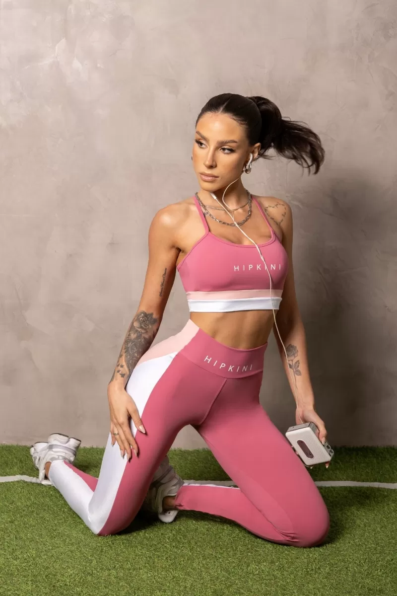 Hipkini - Smash Pink Fitness Top with Thin Straps - 33331269