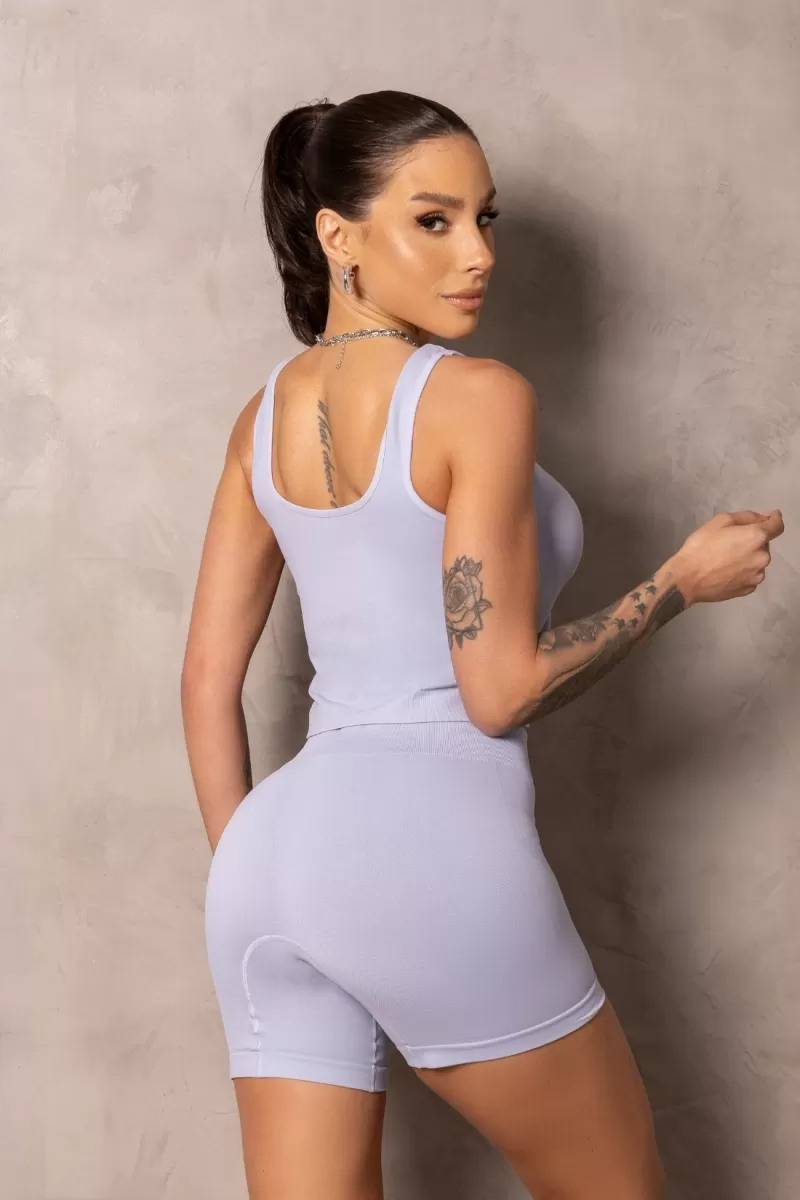 Hipkini - Tank Shirt Smash Cropped Seamless Blue - 33331368