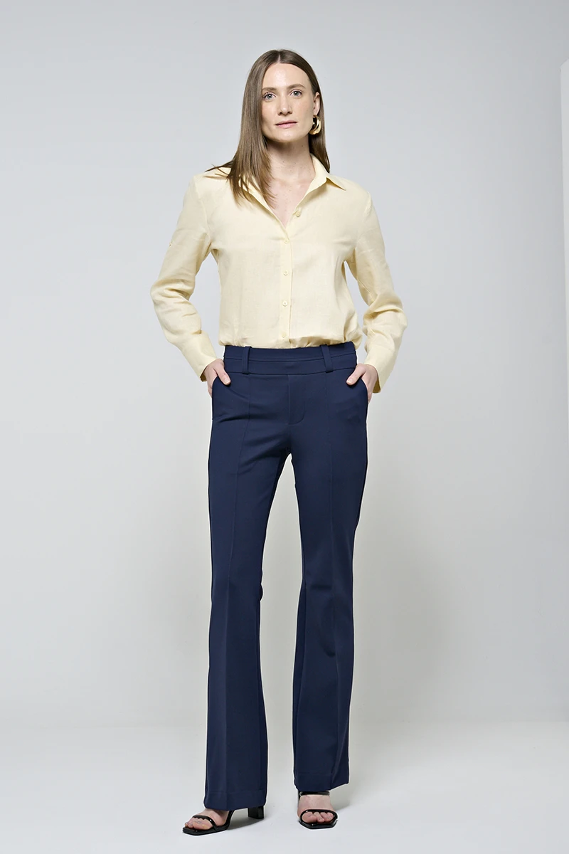 Hidrogênio - NAVY PINK STRAIGHT PANTS - 20283004