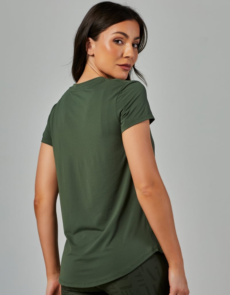 Vestem - Janice Green Croco Dry Fit Short Sleeve Shirt - BMC31.ESS.C0292 Vestem - Janice Green Croco Dry Fit Short Sleeve Shirt - BMC31.ESS.C0292
